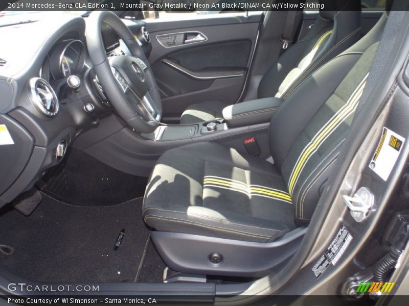  2014 CLA Edition 1 Neon Art Black/DINAMICA w/Yellow Stitching Interior