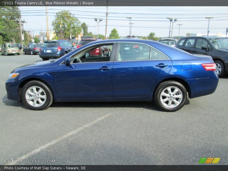 Blue Ribbon Metallic / Bisque 2011 Toyota Camry LE