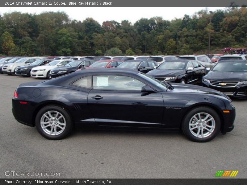 Blue Ray Metallic / Black 2014 Chevrolet Camaro LS Coupe