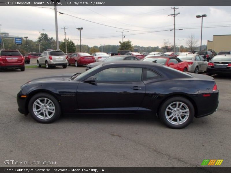 Blue Ray Metallic / Black 2014 Chevrolet Camaro LS Coupe