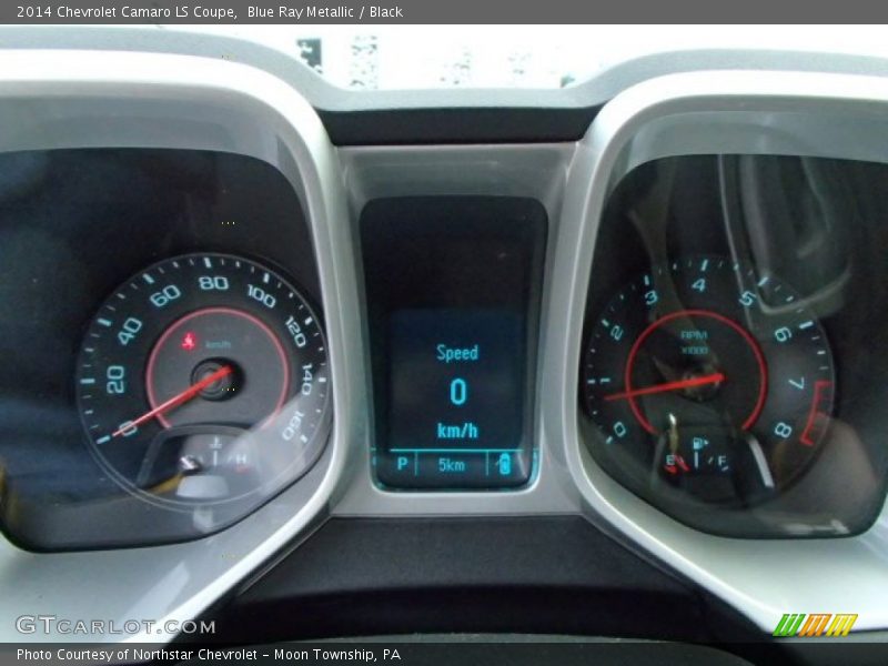 Blue Ray Metallic / Black 2014 Chevrolet Camaro LS Coupe