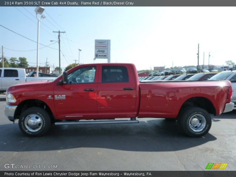  2014 3500 SLT Crew Cab 4x4 Dually Flame Red