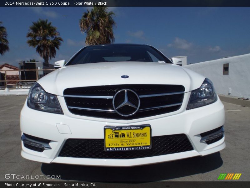 Polar White / Black 2014 Mercedes-Benz C 250 Coupe