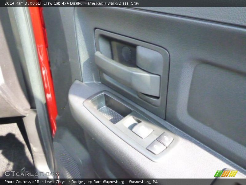 Flame Red / Black/Diesel Gray 2014 Ram 3500 SLT Crew Cab 4x4 Dually