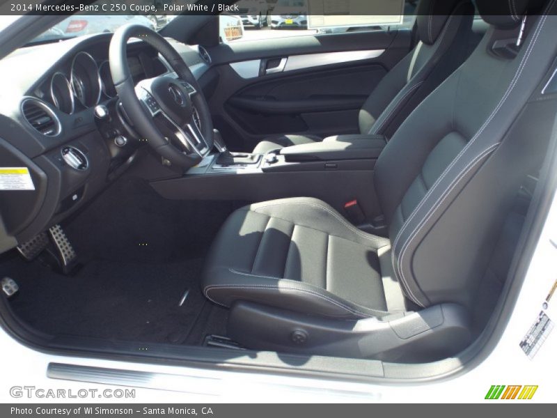 Polar White / Black 2014 Mercedes-Benz C 250 Coupe