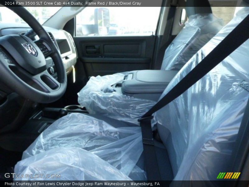 Flame Red / Black/Diesel Gray 2014 Ram 3500 SLT Crew Cab 4x4 Dually