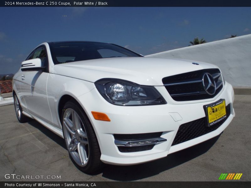 Polar White / Black 2014 Mercedes-Benz C 250 Coupe