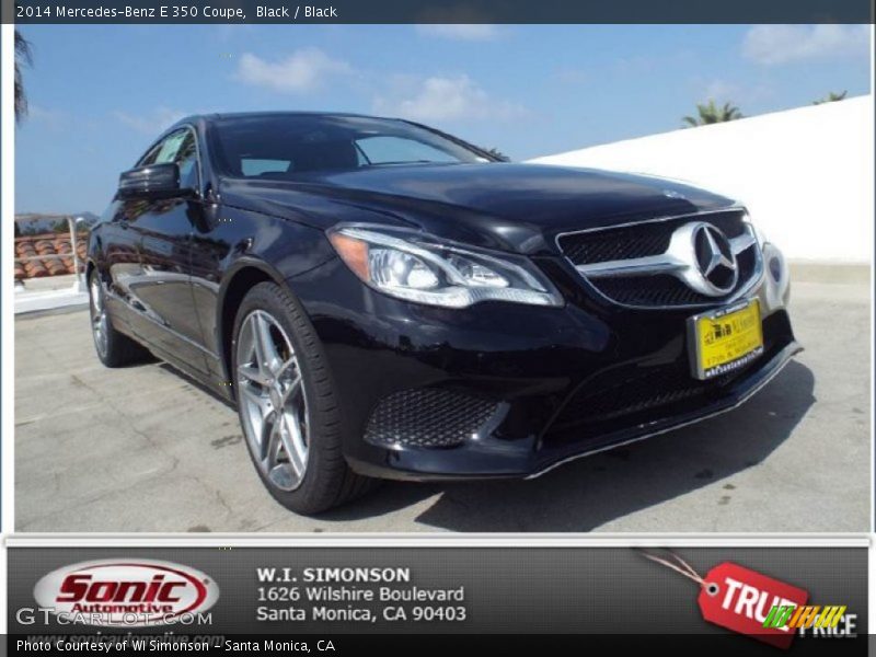 Black / Black 2014 Mercedes-Benz E 350 Coupe