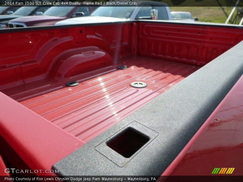Flame Red / Black/Diesel Gray 2014 Ram 3500 SLT Crew Cab 4x4 Dually