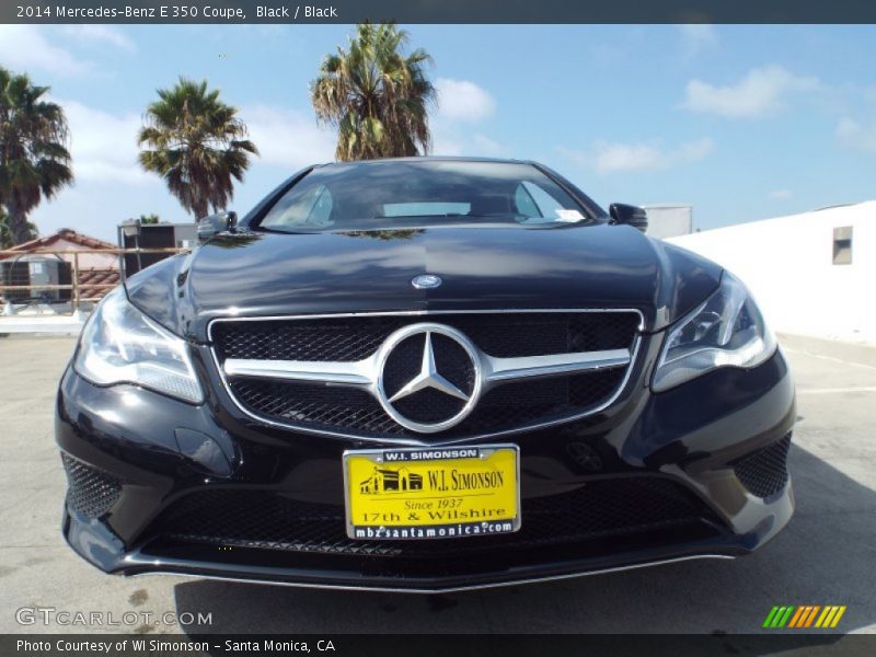 Black / Black 2014 Mercedes-Benz E 350 Coupe