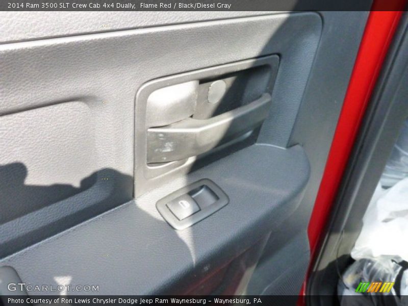 Flame Red / Black/Diesel Gray 2014 Ram 3500 SLT Crew Cab 4x4 Dually