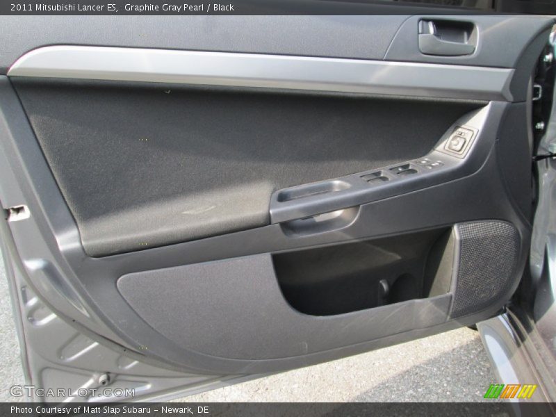 Graphite Gray Pearl / Black 2011 Mitsubishi Lancer ES