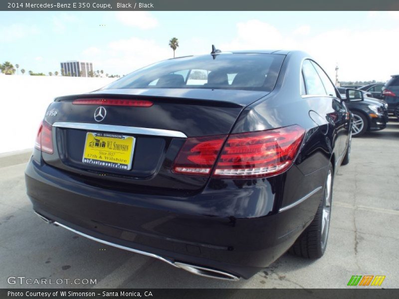 Black / Black 2014 Mercedes-Benz E 350 Coupe