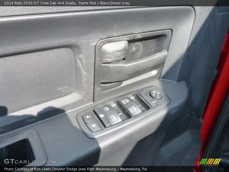 Flame Red / Black/Diesel Gray 2014 Ram 3500 SLT Crew Cab 4x4 Dually