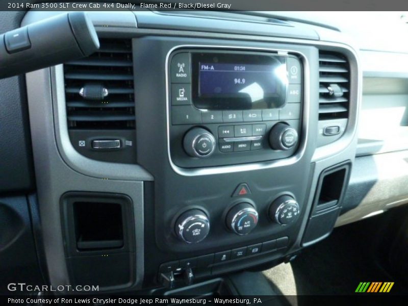 Controls of 2014 3500 SLT Crew Cab 4x4 Dually