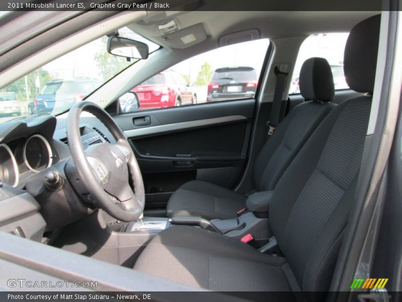 Graphite Gray Pearl / Black 2011 Mitsubishi Lancer ES