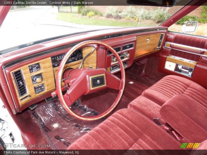 Dark Maroon Interior - 1983 DeVille Sedan 