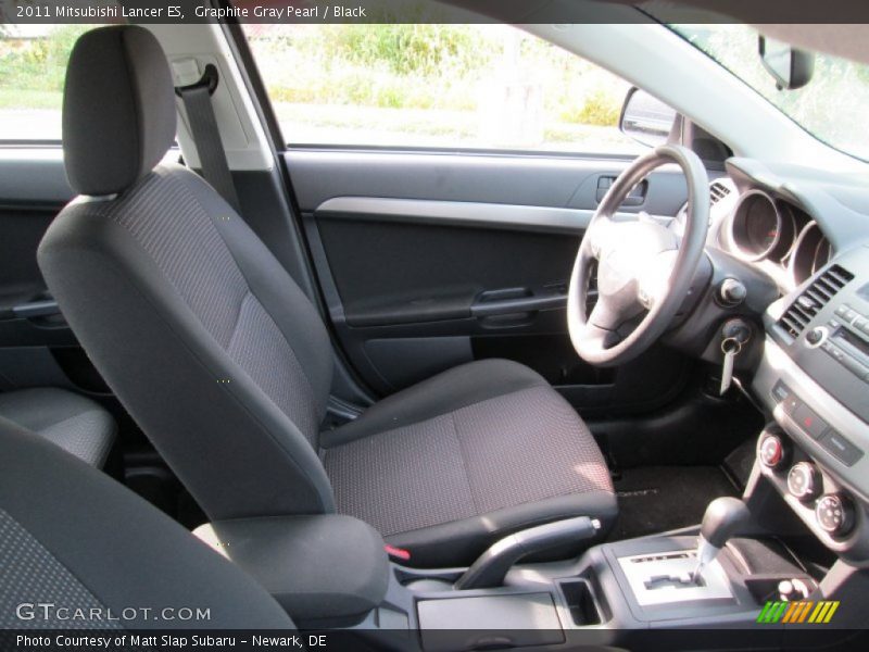 Graphite Gray Pearl / Black 2011 Mitsubishi Lancer ES