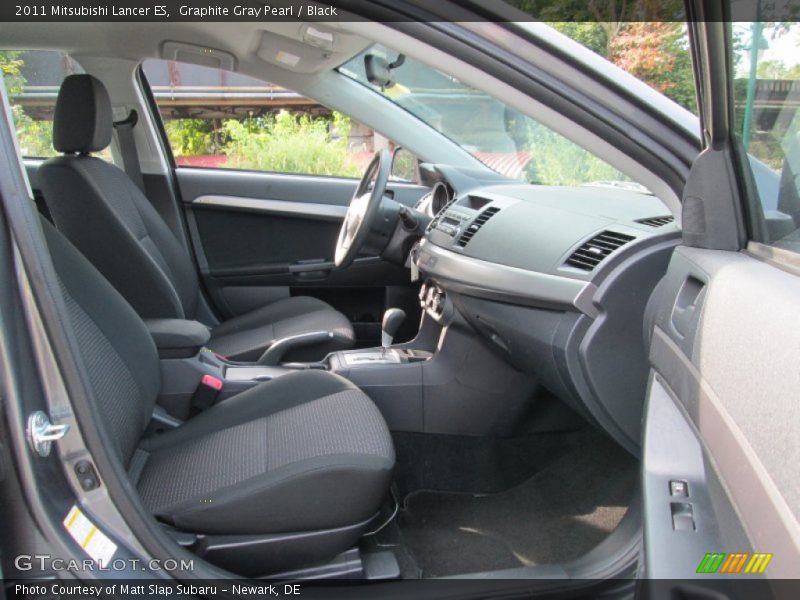Graphite Gray Pearl / Black 2011 Mitsubishi Lancer ES