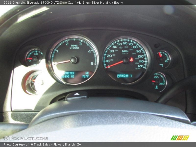 Sheer Silver Metallic / Ebony 2011 Chevrolet Silverado 2500HD LTZ Crew Cab 4x4