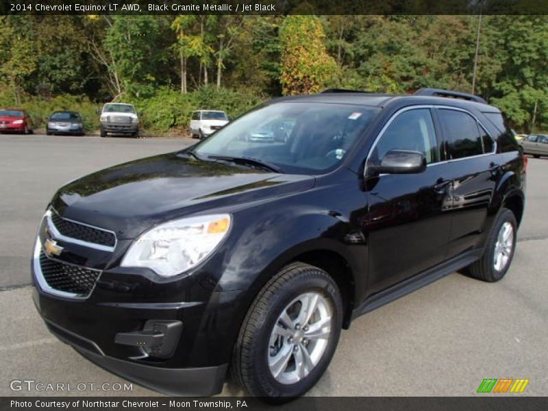 Black Granite Metallic / Jet Black 2014 Chevrolet Equinox LT AWD