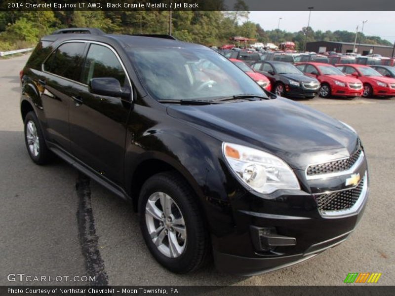 Black Granite Metallic / Jet Black 2014 Chevrolet Equinox LT AWD