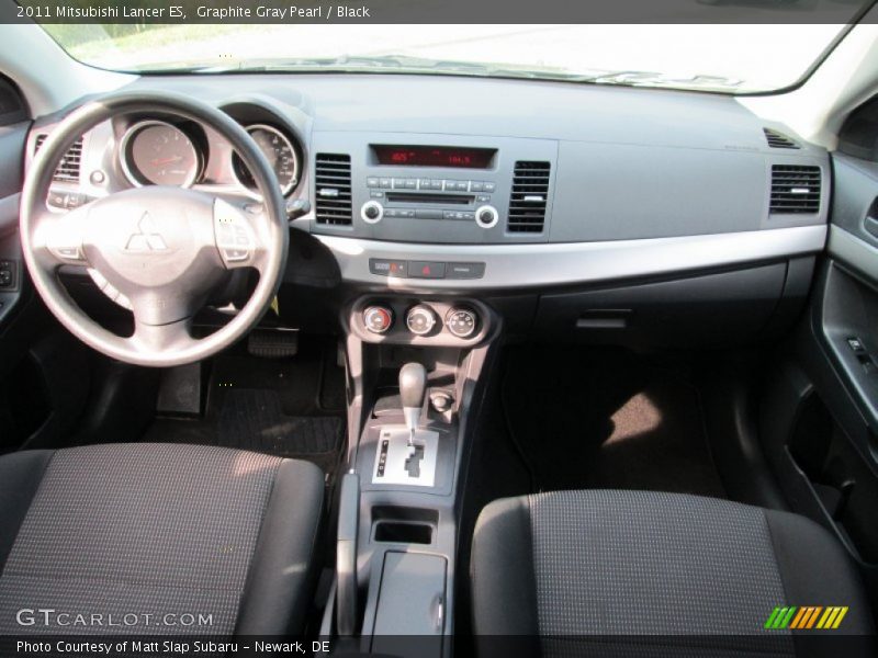Graphite Gray Pearl / Black 2011 Mitsubishi Lancer ES