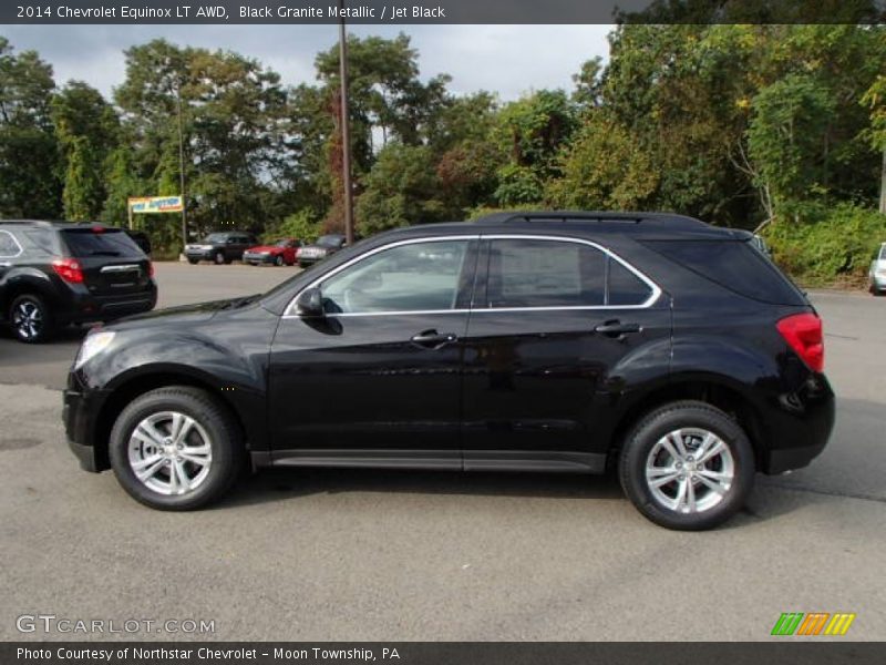 Black Granite Metallic / Jet Black 2014 Chevrolet Equinox LT AWD