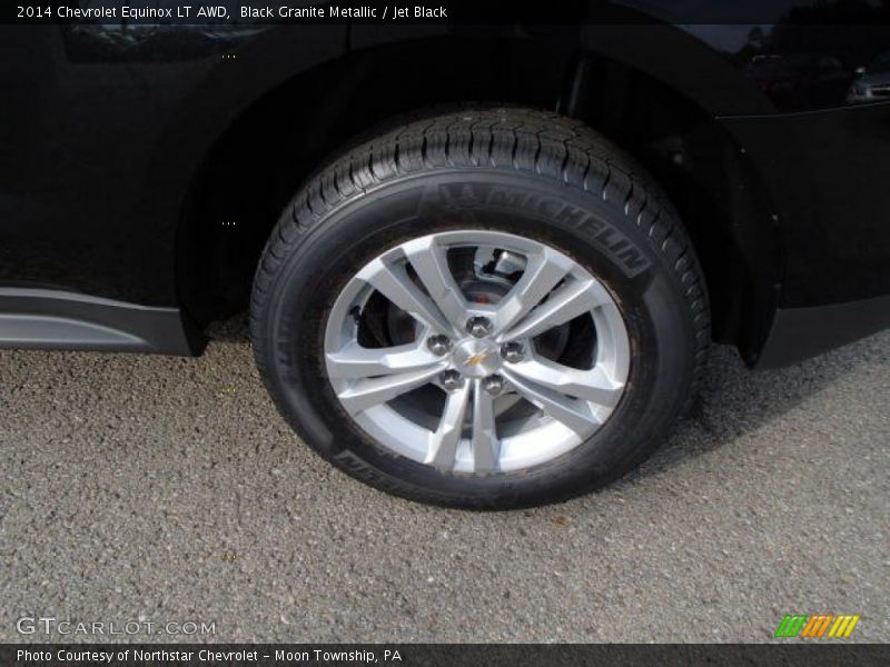 Black Granite Metallic / Jet Black 2014 Chevrolet Equinox LT AWD