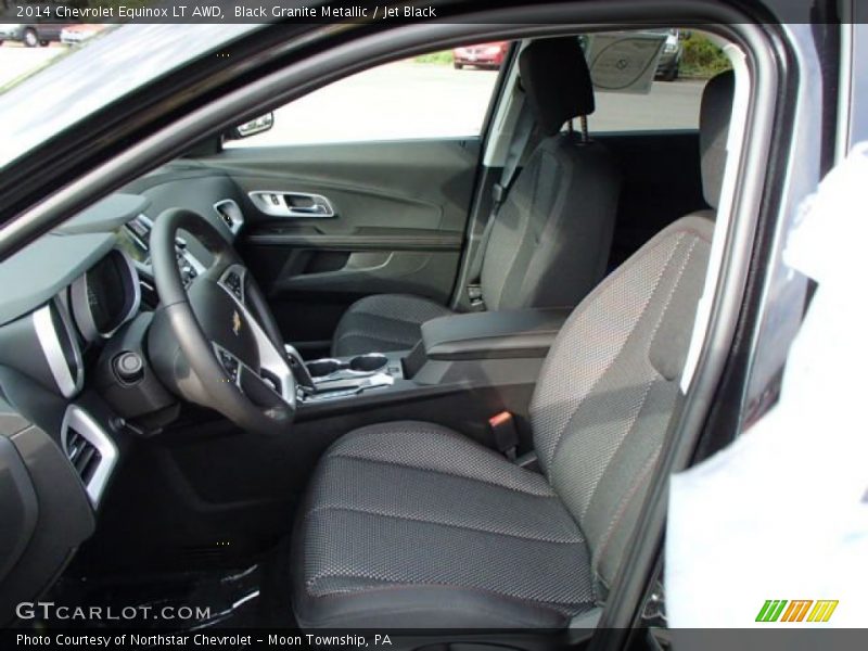 Black Granite Metallic / Jet Black 2014 Chevrolet Equinox LT AWD