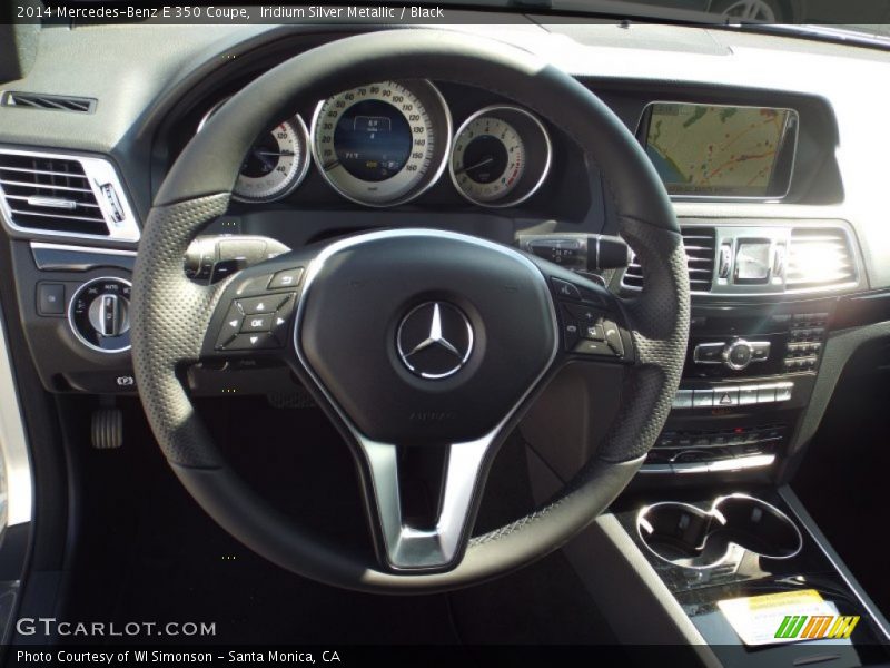 Iridium Silver Metallic / Black 2014 Mercedes-Benz E 350 Coupe