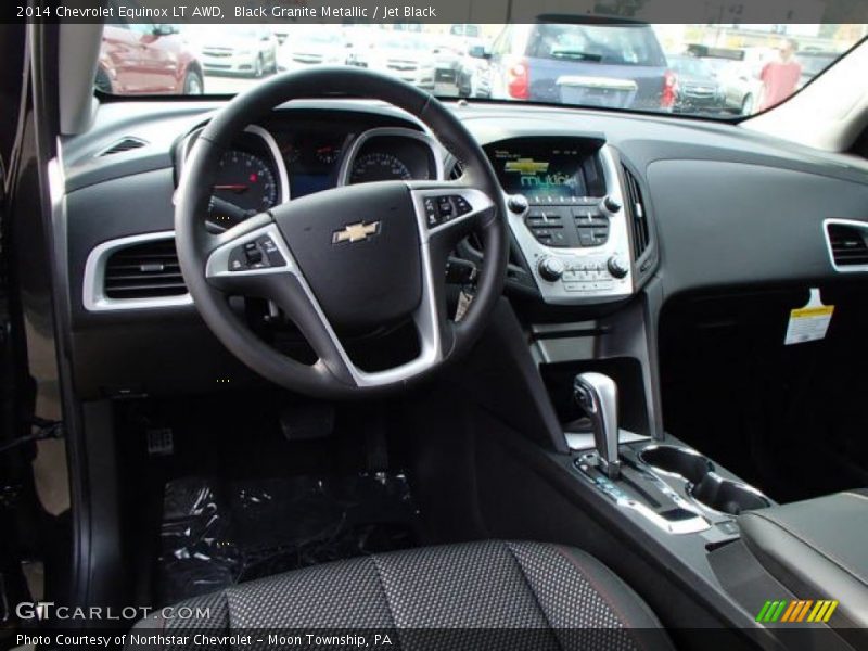 Black Granite Metallic / Jet Black 2014 Chevrolet Equinox LT AWD