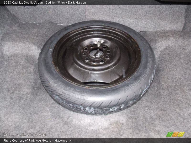 Cotillion White / Dark Maroon 1983 Cadillac DeVille Sedan