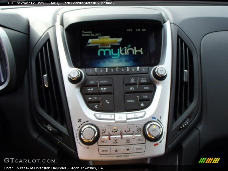 Black Granite Metallic / Jet Black 2014 Chevrolet Equinox LT AWD