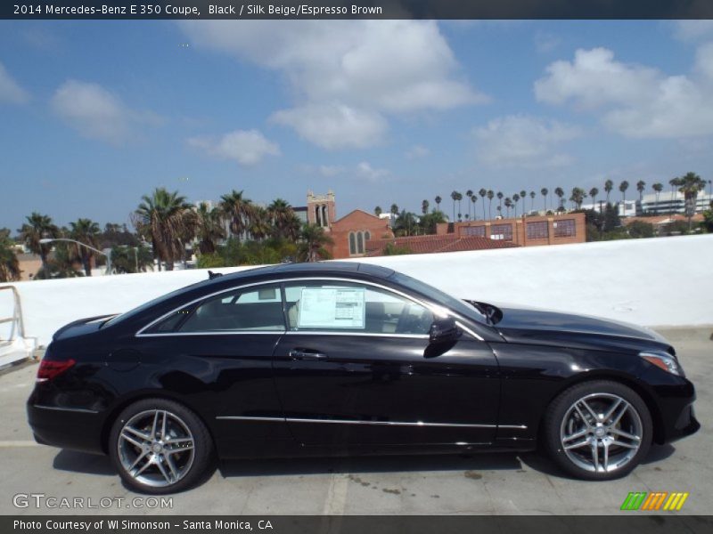 Black / Silk Beige/Espresso Brown 2014 Mercedes-Benz E 350 Coupe
