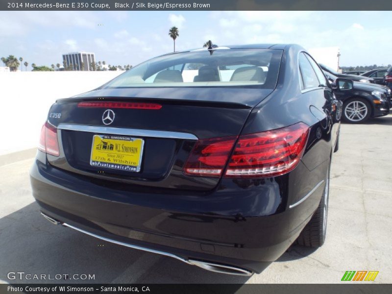 Black / Silk Beige/Espresso Brown 2014 Mercedes-Benz E 350 Coupe
