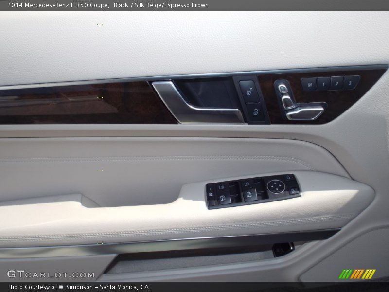 Black / Silk Beige/Espresso Brown 2014 Mercedes-Benz E 350 Coupe