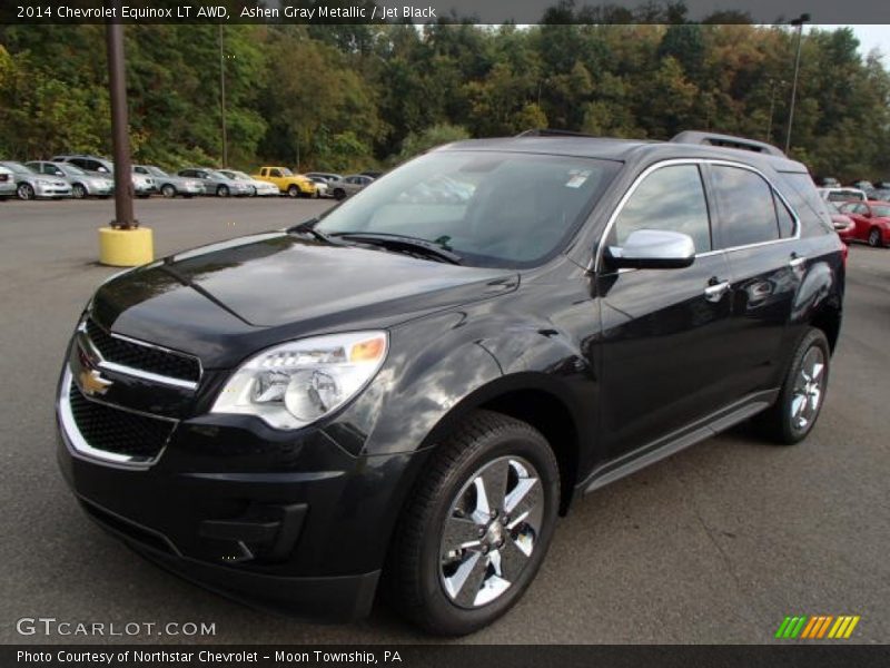 Ashen Gray Metallic / Jet Black 2014 Chevrolet Equinox LT AWD