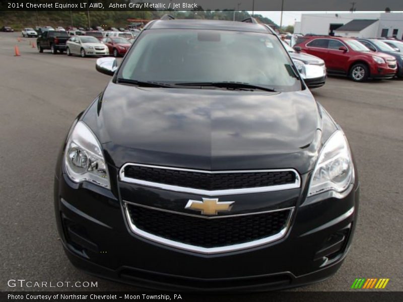 Ashen Gray Metallic / Jet Black 2014 Chevrolet Equinox LT AWD