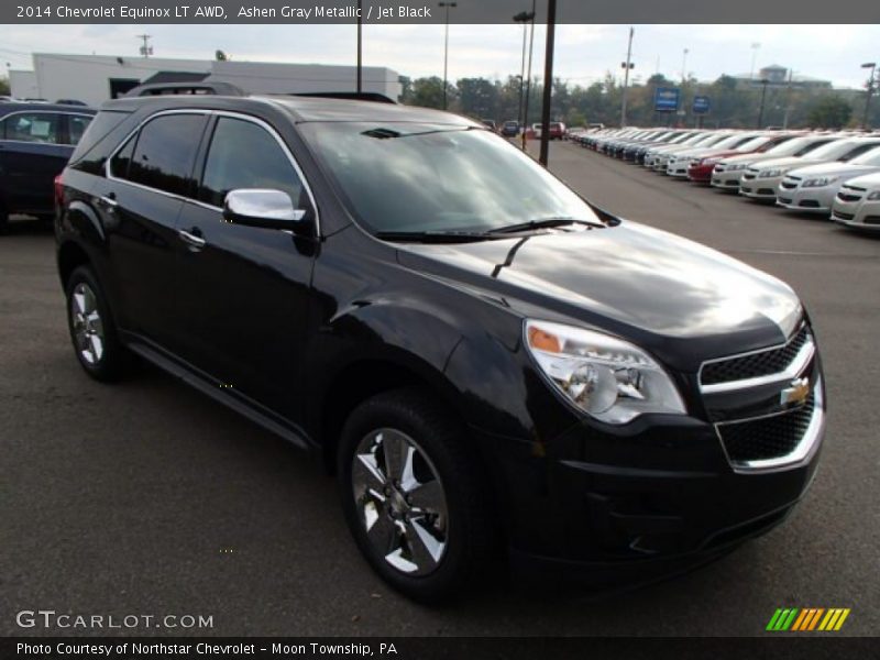 Ashen Gray Metallic / Jet Black 2014 Chevrolet Equinox LT AWD