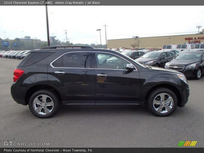 Ashen Gray Metallic / Jet Black 2014 Chevrolet Equinox LT AWD