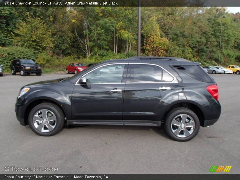 Ashen Gray Metallic / Jet Black 2014 Chevrolet Equinox LT AWD