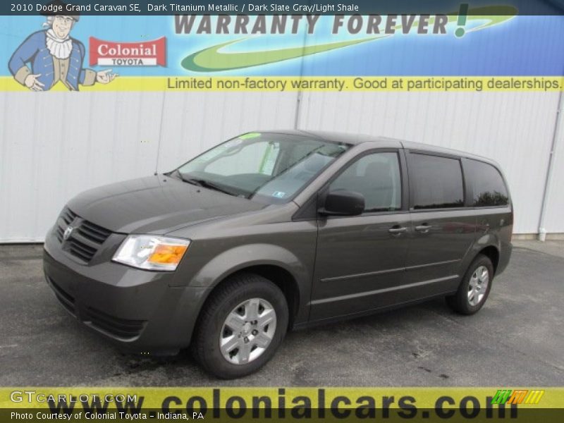 Dark Titanium Metallic / Dark Slate Gray/Light Shale 2010 Dodge Grand Caravan SE