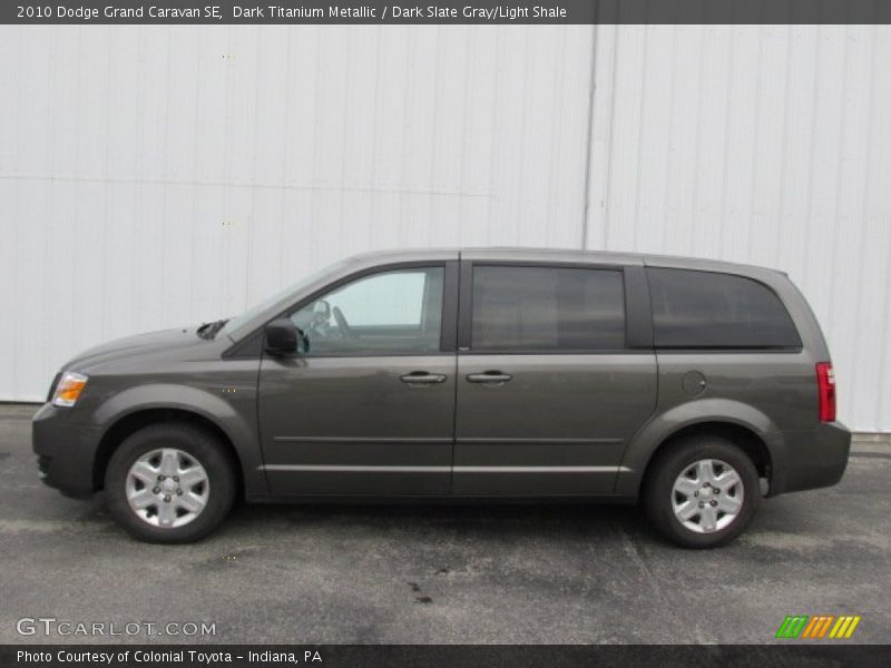 Dark Titanium Metallic / Dark Slate Gray/Light Shale 2010 Dodge Grand Caravan SE
