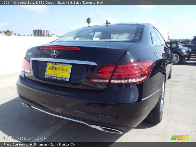 Black / Silk Beige/Espresso Brown 2014 Mercedes-Benz E 350 Coupe