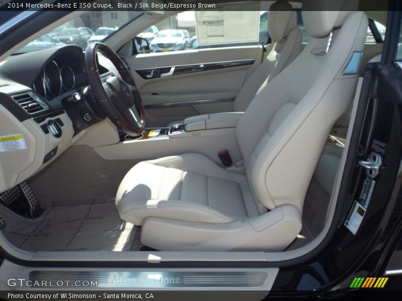 Black / Silk Beige/Espresso Brown 2014 Mercedes-Benz E 350 Coupe