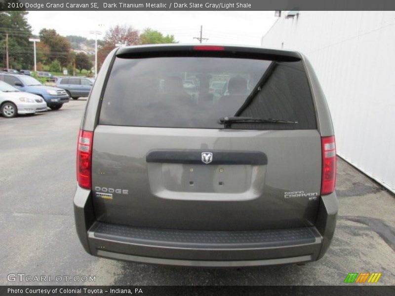 Dark Titanium Metallic / Dark Slate Gray/Light Shale 2010 Dodge Grand Caravan SE