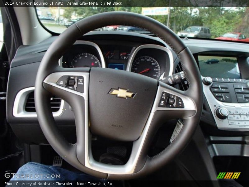 Ashen Gray Metallic / Jet Black 2014 Chevrolet Equinox LT AWD