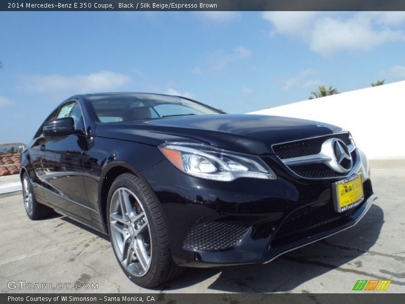 Black / Silk Beige/Espresso Brown 2014 Mercedes-Benz E 350 Coupe