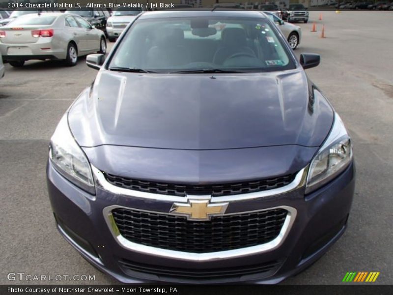 Atlantis Blue Metallic / Jet Black 2014 Chevrolet Malibu LS